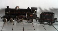 Dampflokomotive mit Tender