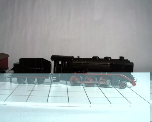 Dampflokomotive mit Tender