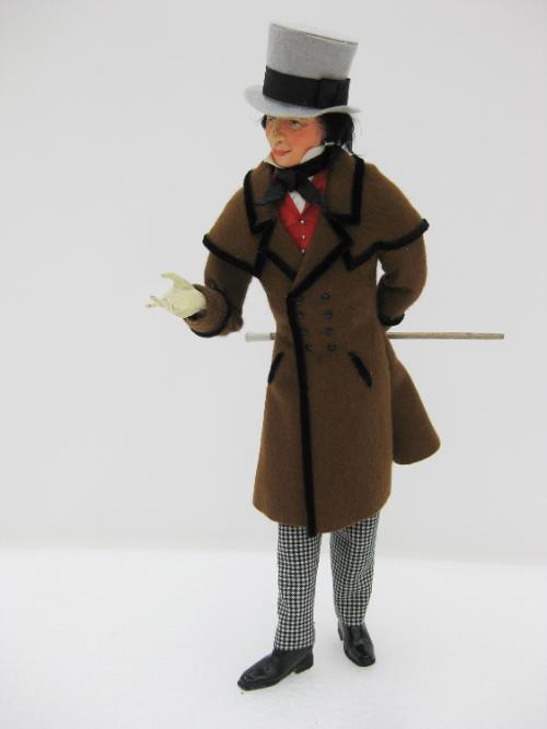 Junger Herr mit Spazierstock